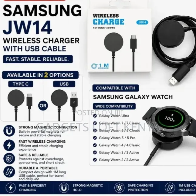 Samsung Galaxy Watch 1/2/3/4/5/6/7 Charger