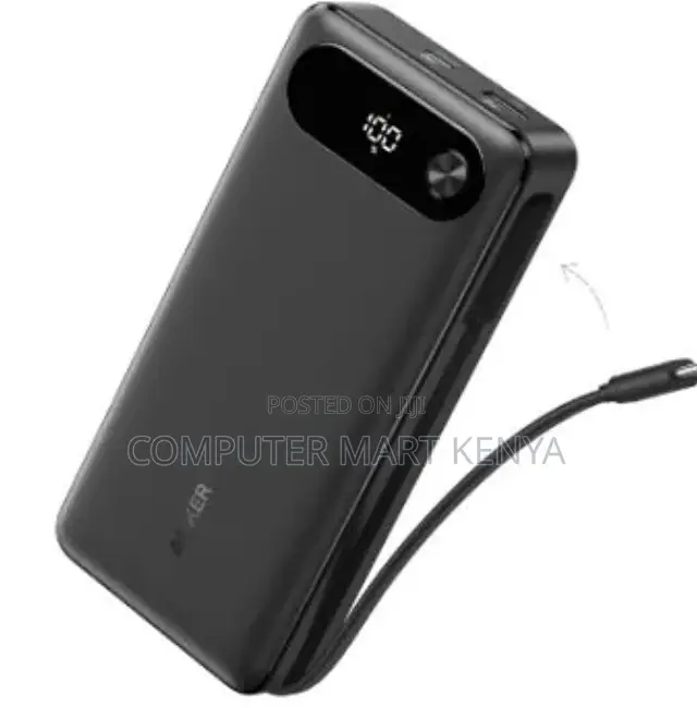 Anker Power Bank (, 87W, Built-in USB-C Cable)