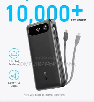 Anker Power Bank (, 87W, Built-in USB-C Cable)