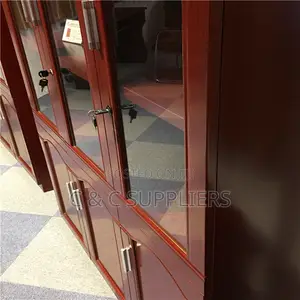 Lockable Mahogany Filling Cabinet.