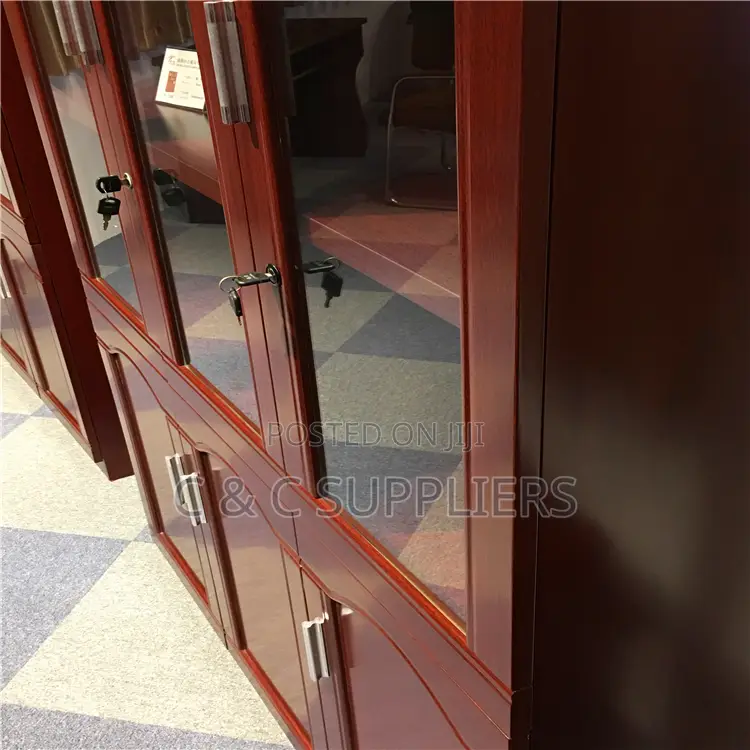 Lockable Mahogany Filling Cabinet.