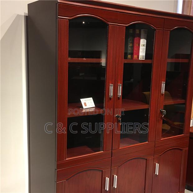 Lockable Mahogany Filling Cabinet. - thumbnail 3