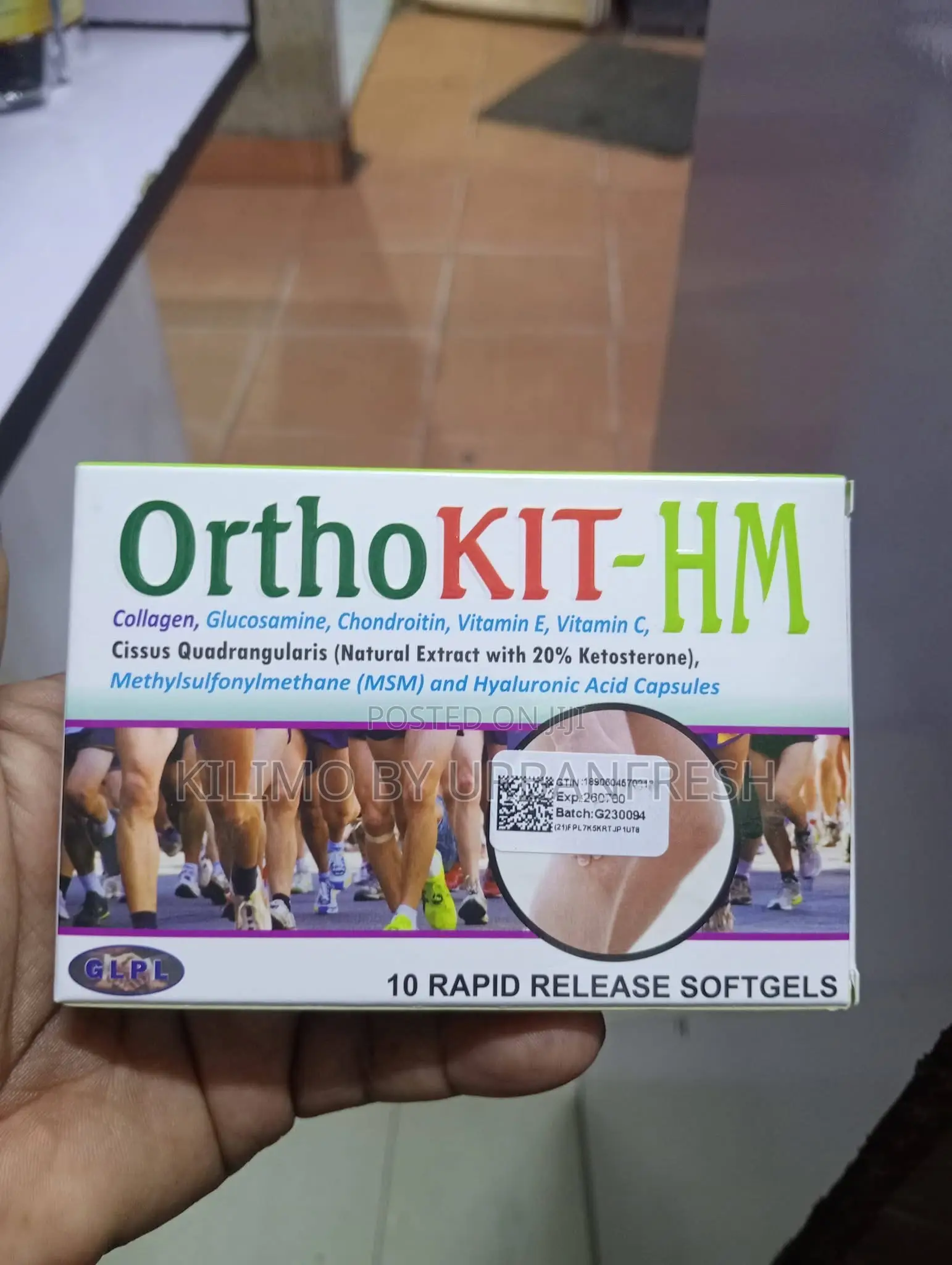 OrthoKIT-HM : 10 Soft Gel. (Bone Joint Support ) Suppliment.