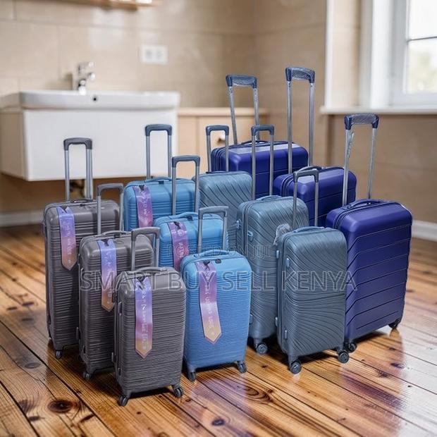Heavy-Duty 3 in 1 Unbreakable Rubber Suitcase Briefcase Travel Bags - thumbnail 2