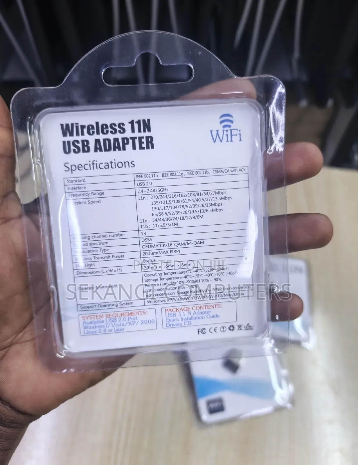 USB 2.0 Wireless WiFi Adapter