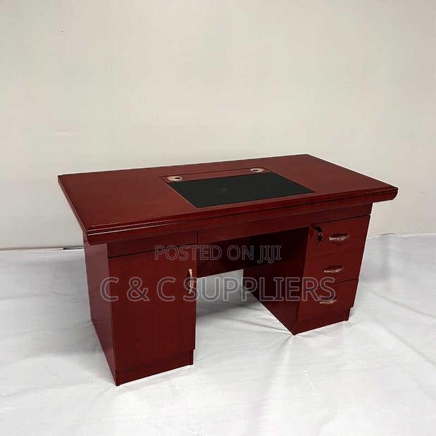 Executive Mahogany Fixed Study Desk-1.2m - thumbnail 3