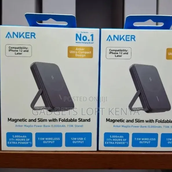 Anker Magnetic Slim Power Bank With Foldable Stand