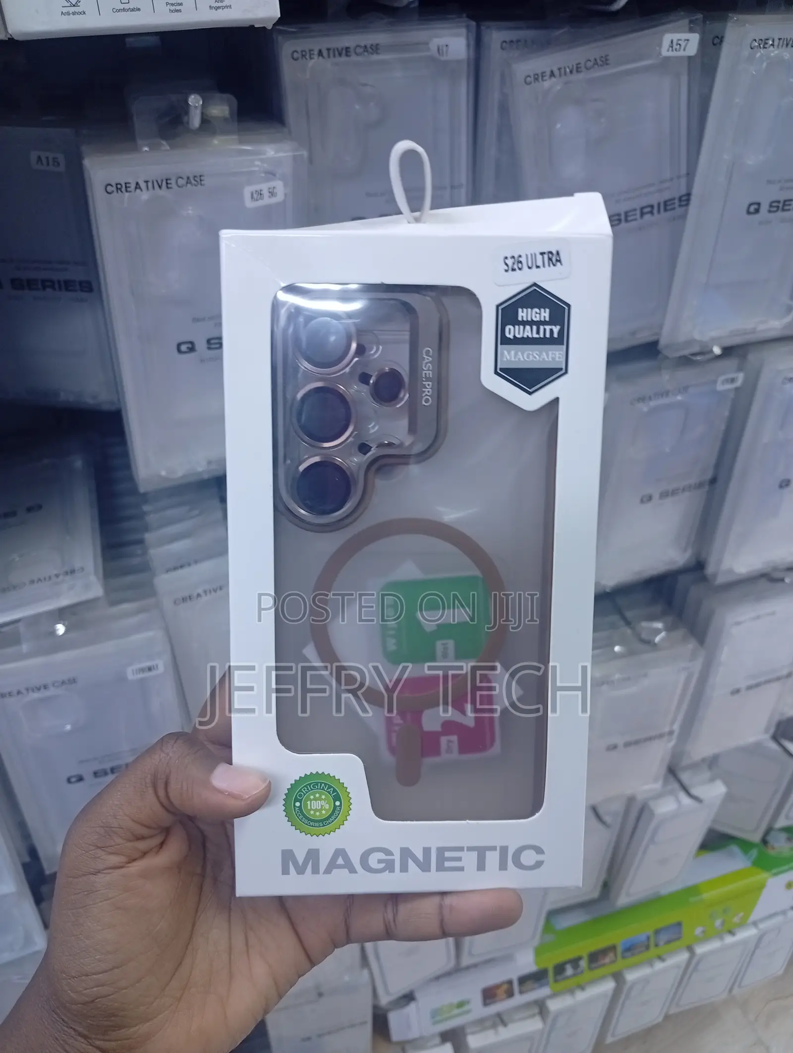 S Galaxy S26 Ultra Clear Pro" Magnetic Kickstand Protective Case