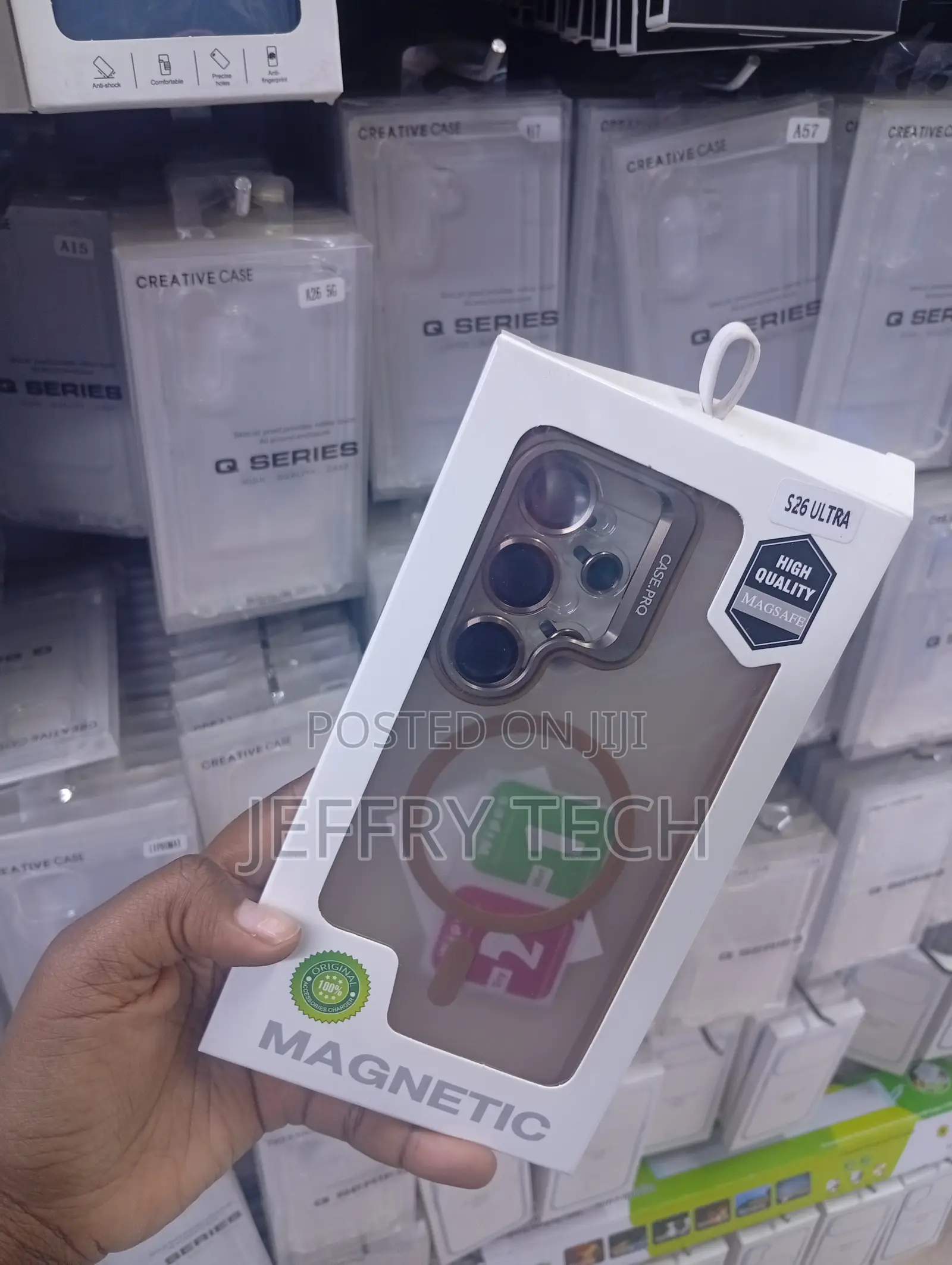 S Galaxy S26 Ultra Clear Pro" Magnetic Kickstand Protective Case