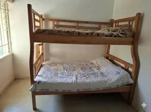 Solid Wooden Double Decker Bed