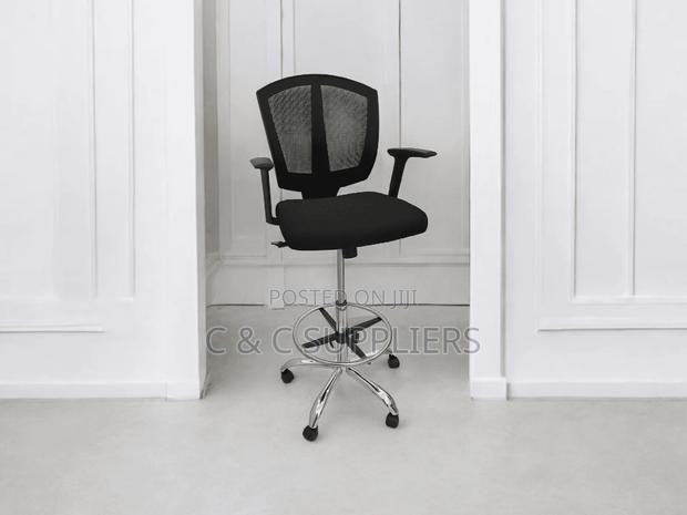 Adjustable Cashier Mesh Swivel Chair