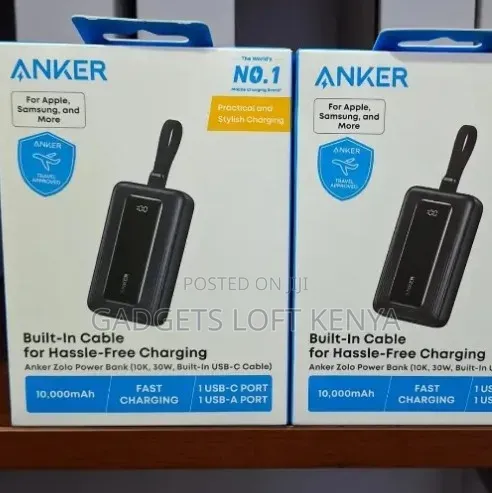 Anker Power Bank With Built-in Cable