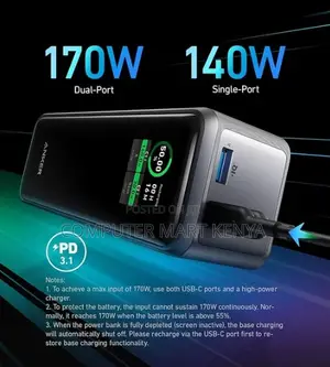 Anker Prime Power Bank With LCD Screen (27,650 mAh, 250W, 3-Port)