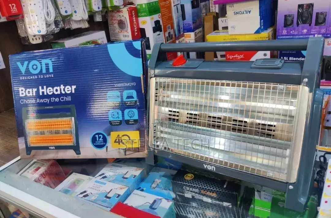 Von Quartz Bar Room Heater With Humidifier