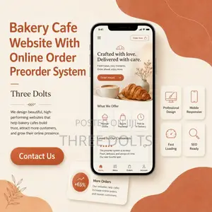 Bakery Cafe Website With Online Order Preorder System