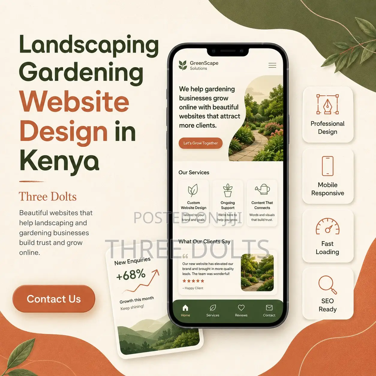 Landscaping Gardening Website Design in Kenya