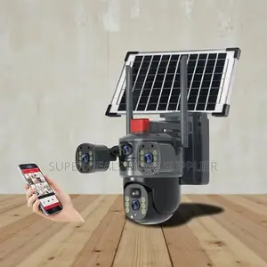 Cloud Storage Support 20MP 4G PTZ Dual Three Triple Lens Solar Camera