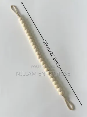 Wooden Bead Paper Towel Holder