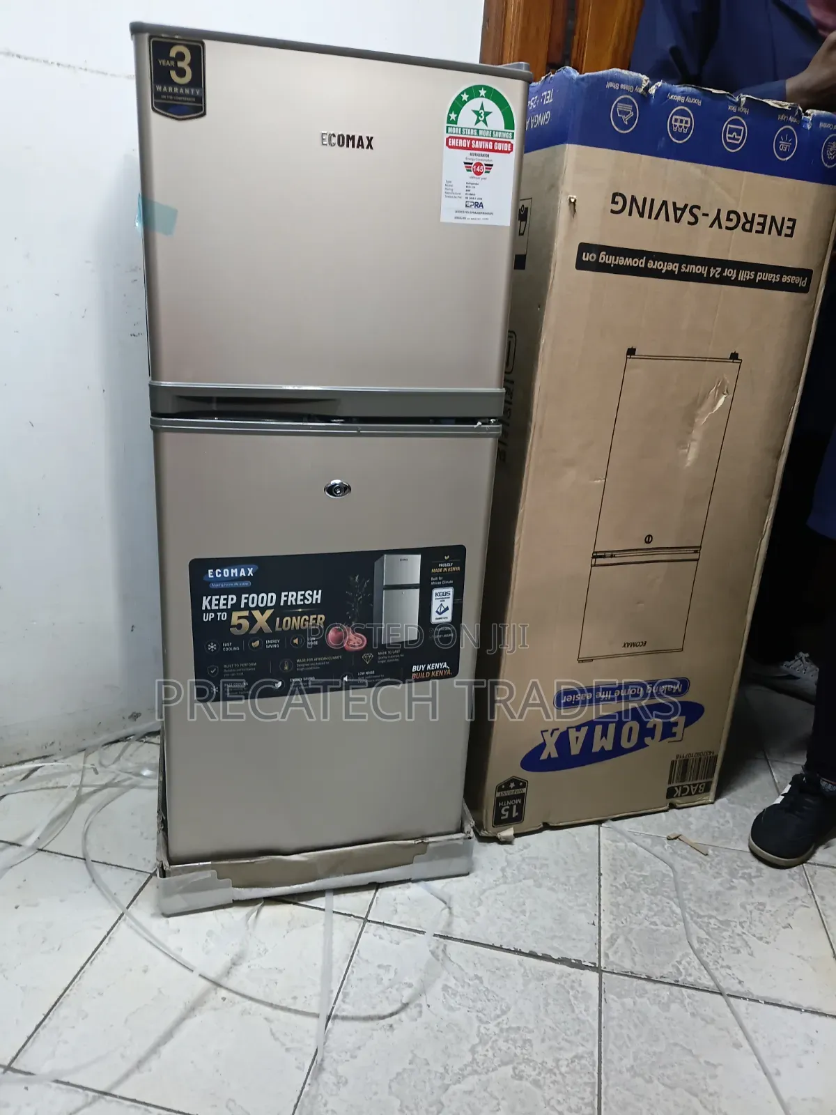 Ecomax 118 Litres Double Door Refrigerator – Energy Saving