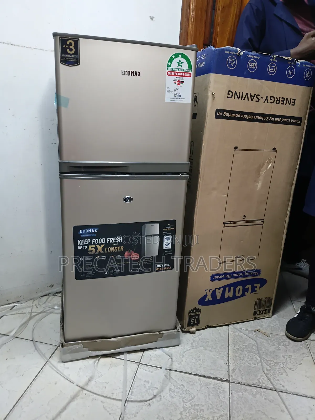 Ecomax 118 Litres Double Door Refrigerator – Energy Saving