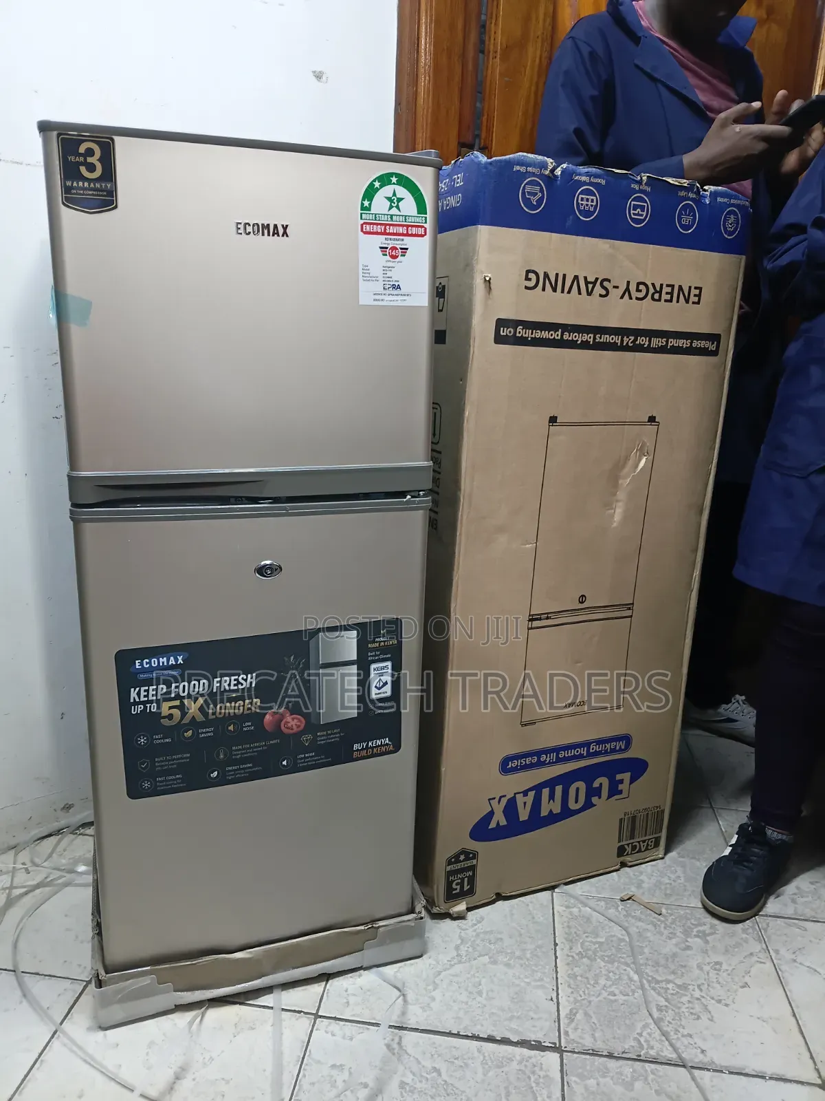 Ecomax 118L Double Door Refrigerator – Low Power