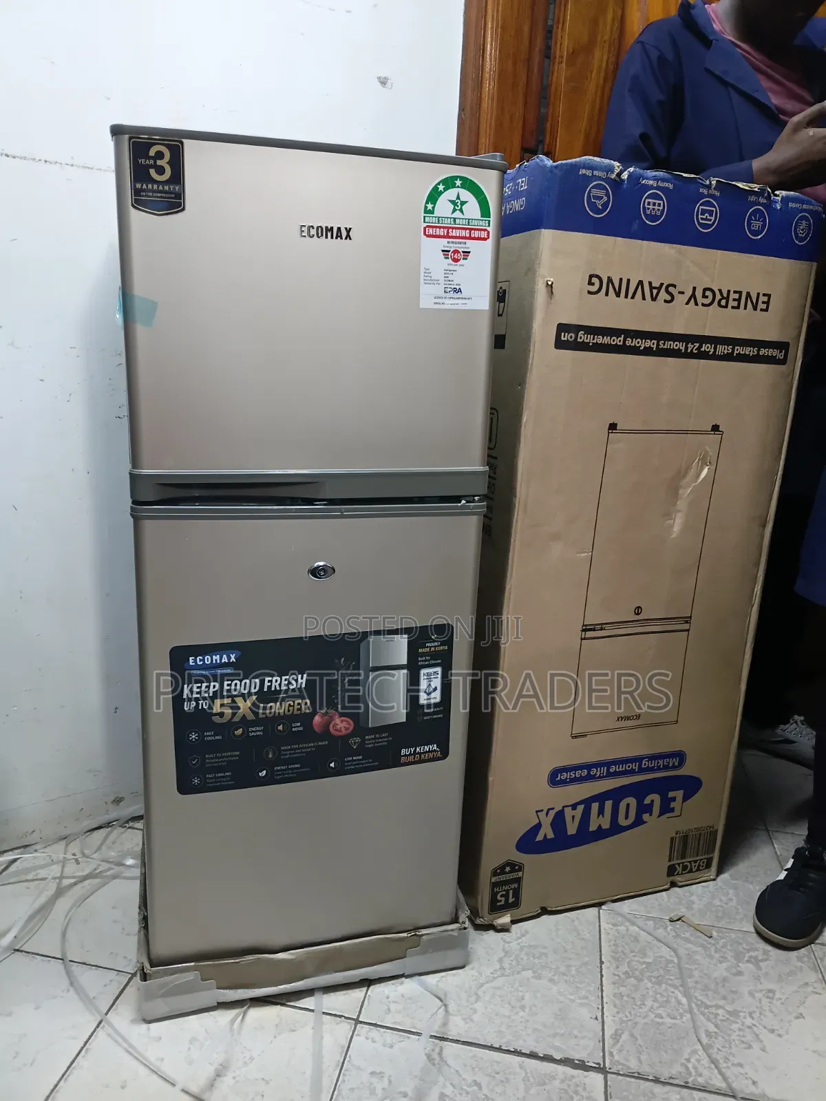 Ecomax 118L Double Door Refrigerator – Low Power