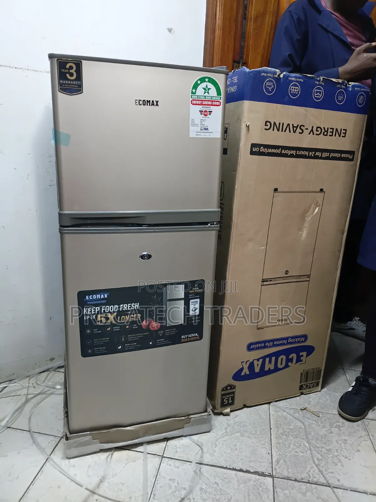 Ecomax 118L Refrigerator With Top Freezer-Brand New