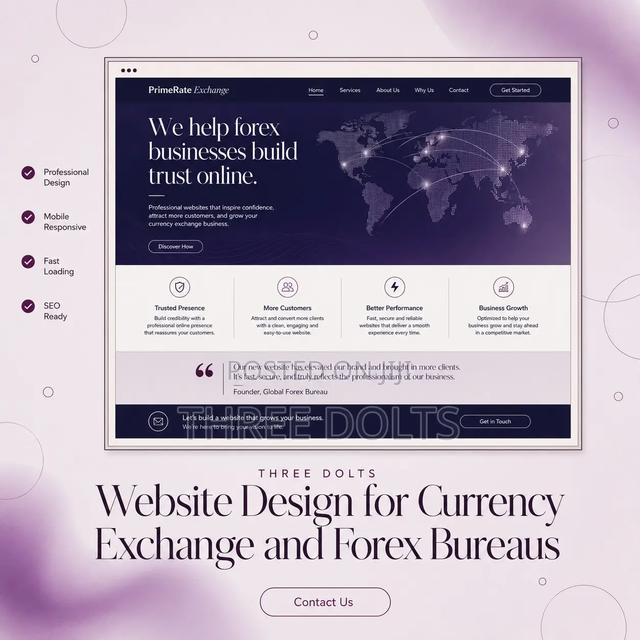 Website Design for Currency Exchange and Forex Bureaus