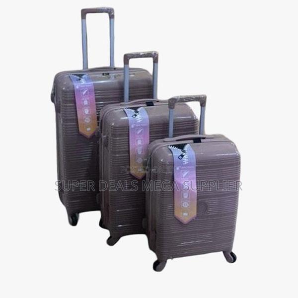 Portable 3 in 1 Unbreakable Rubber Suitcase Briefcase Travel Bags