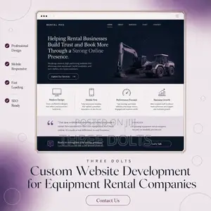 Custom Website Development for Equipment Rental Companies