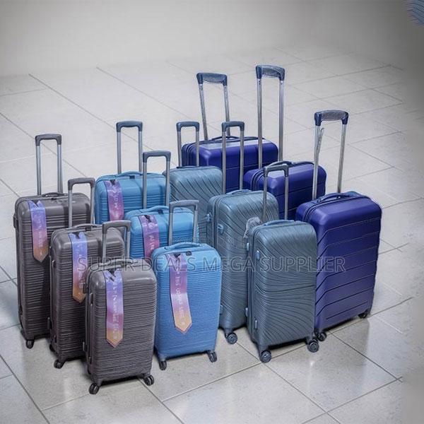 Modern 3 in 1 Unbreakable Rubber Suitcase Briefcase Travel Bags