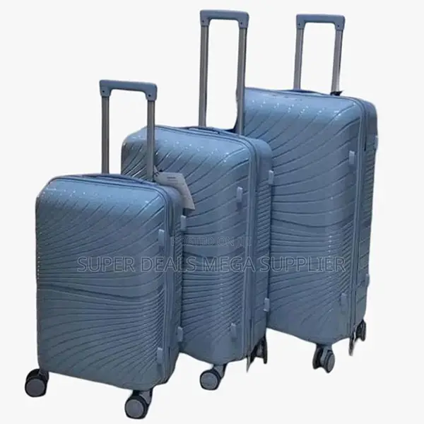 Modern 3 in 1 Unbreakable Rubber Suitcase Briefcase Travel Bags
