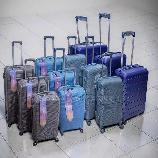 Elegant 3 in 1 Unbreakable Rubber Suitcase Briefcase Travel Bags