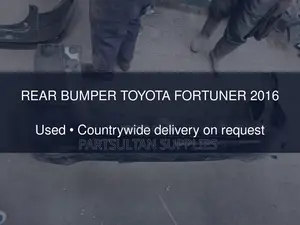Rear Bumper Toyota Fortuner 2016