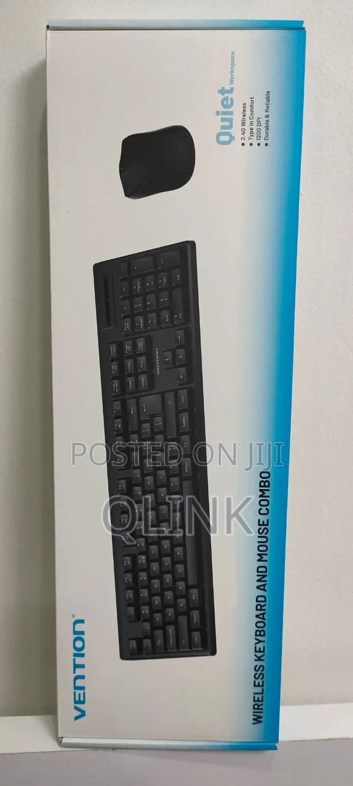 Vention Wireless Full-Sized Keyboard and Mouse Combo With Mouse