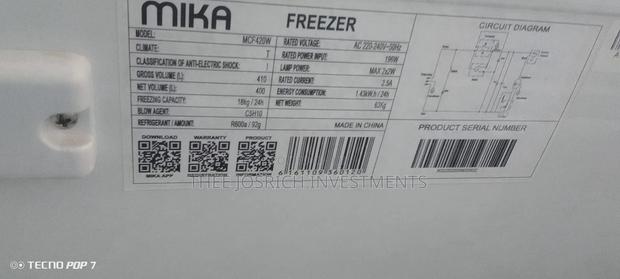 Mika Chest Freezer 410 Litres - thumbnail 5