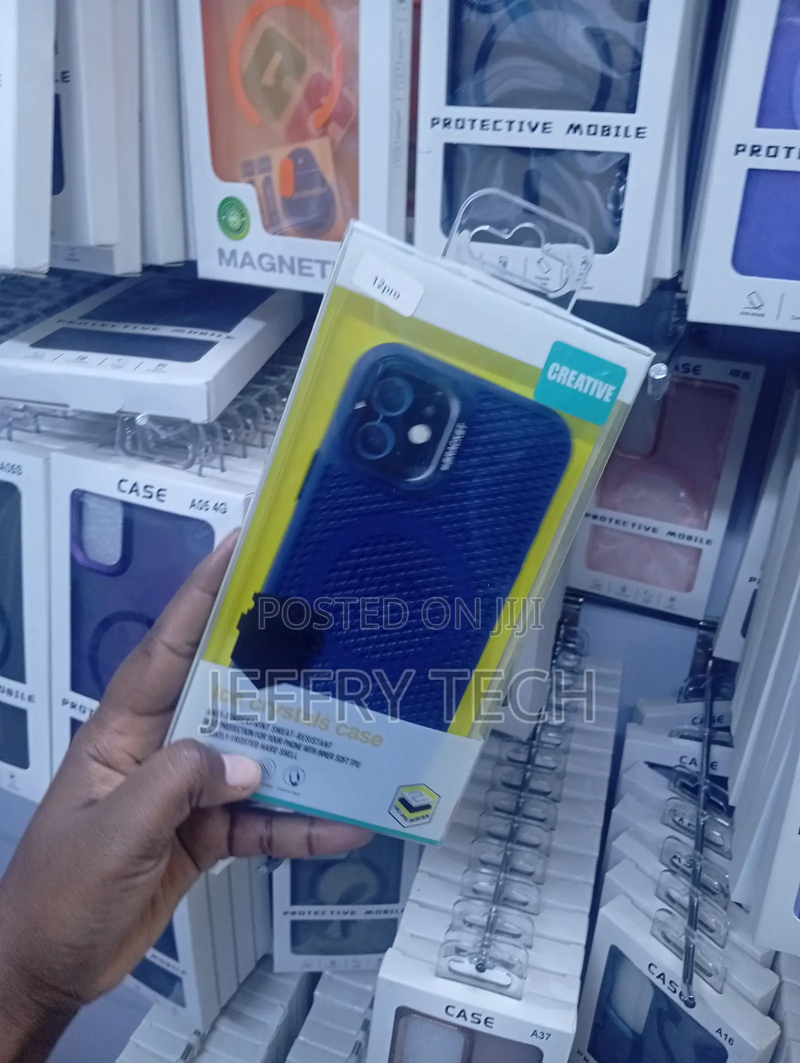 iPhone 12 Pro, Blue "Ice Crystals" Case