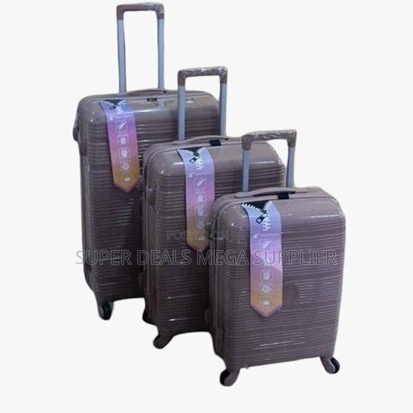 Executive 3 in 1 Unbreakable Rubber Suitcase Briefcase Travel Bags - thumbnail 2
