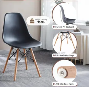 Dining Set; Four Seaters Round Eames Restaurant Dining Set