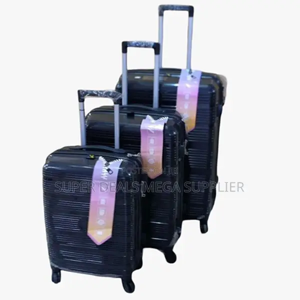 Smart 3 in 1 Unbreakable Rubber Suitcase Briefcase Travel Bags