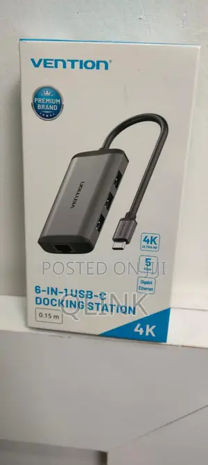 Vention USB C Multi-Function 6 in 1 Docking Station, CNCHB