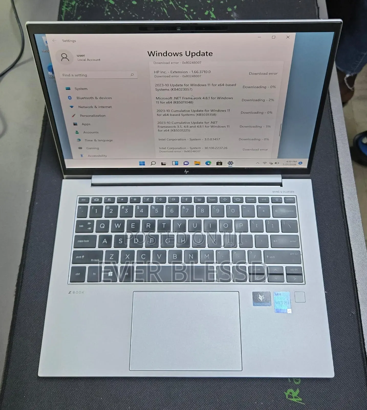Laptop HP ZBook Firefly G9 16GB Intel Core i7 SSD 512GB