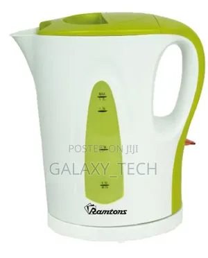 Cordless Electric Kettle 1.7 Liters White and Green- Rm/349