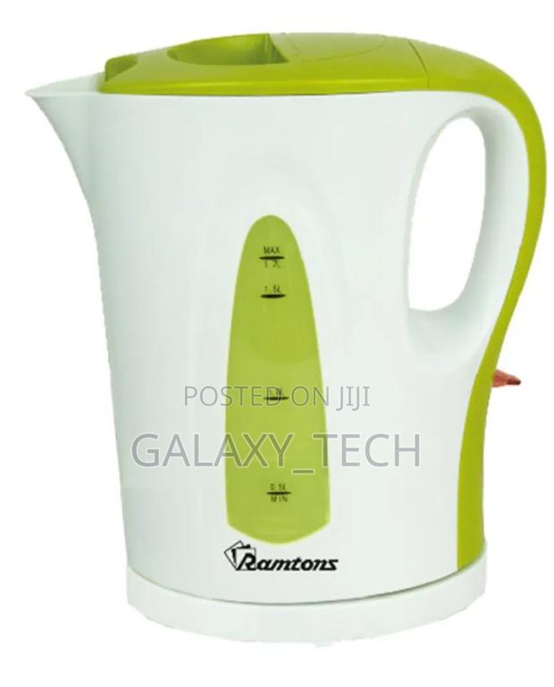 Cordless Electric Kettle 1.7 Liters White and Green- Rm/349 - thumbnail 2