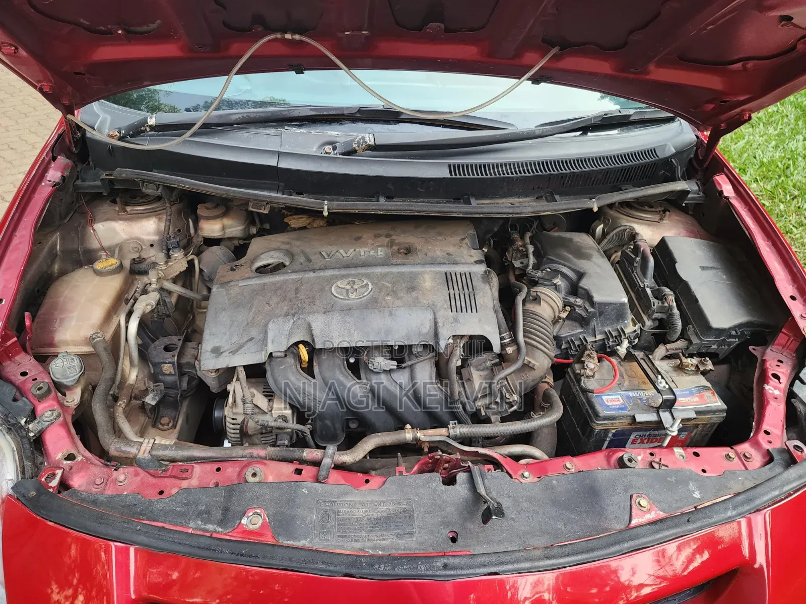 Toyota Auris 2007 Red