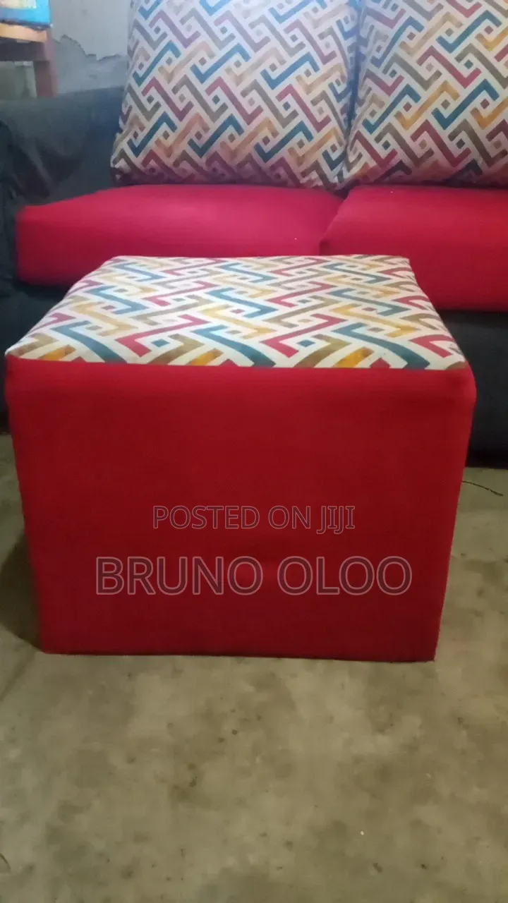 Two Seater With Matching Poof