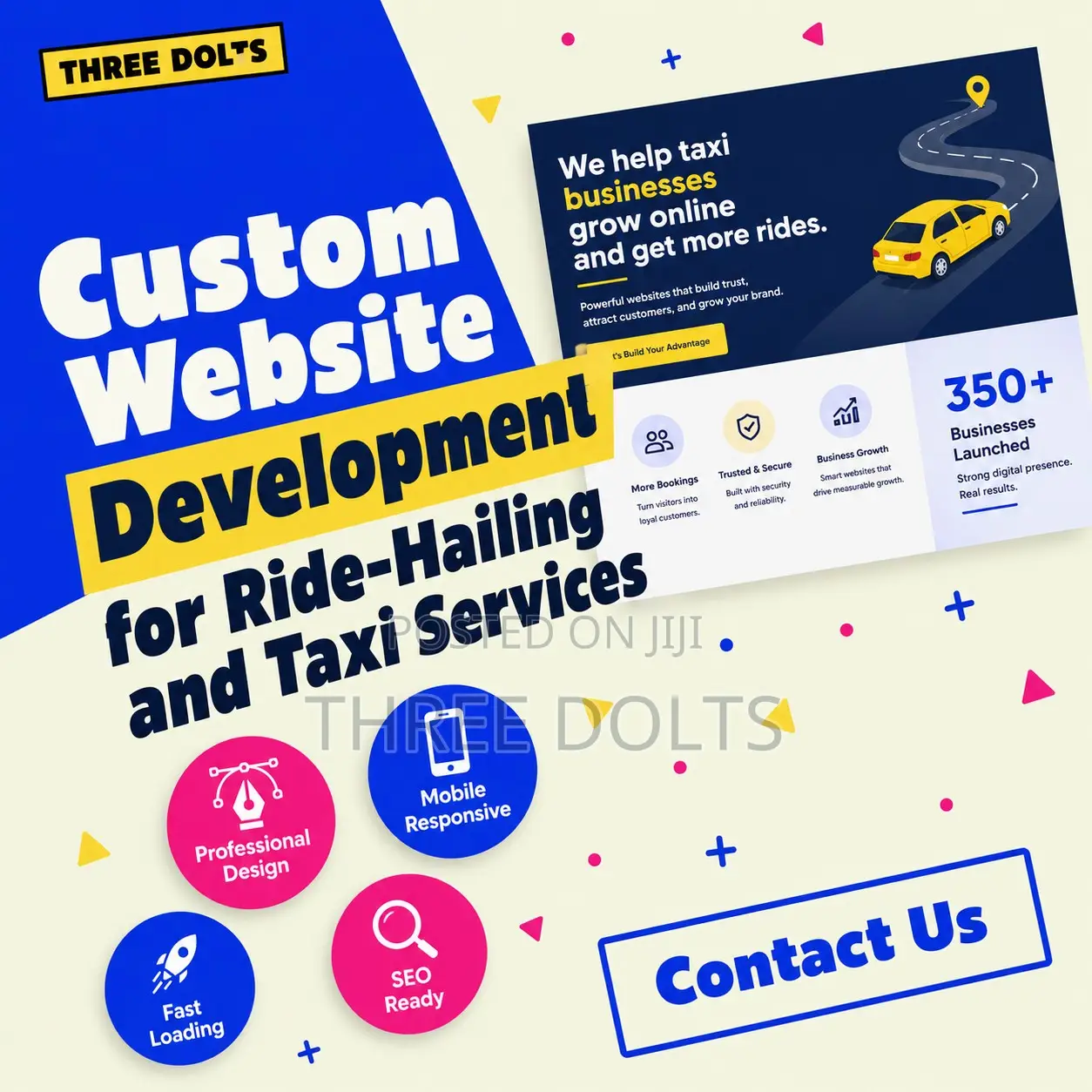 Custom Website Development for Ride-Hailing and Taxi Services