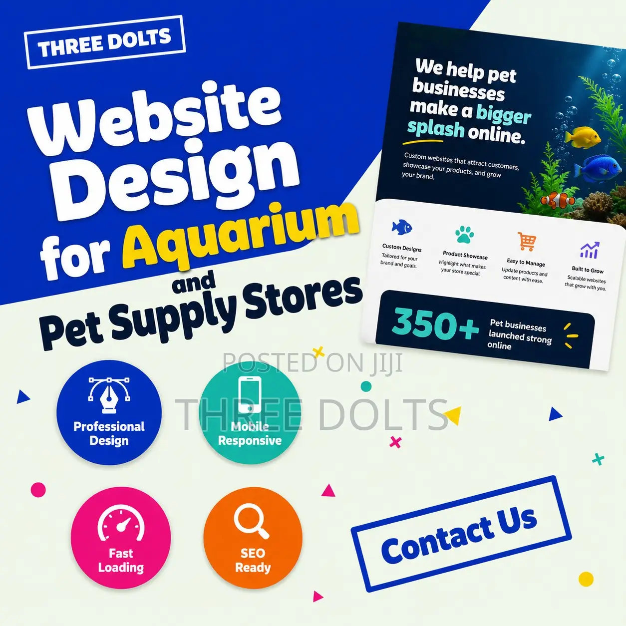 Website Design for Aquarium and Pet Supply Stores