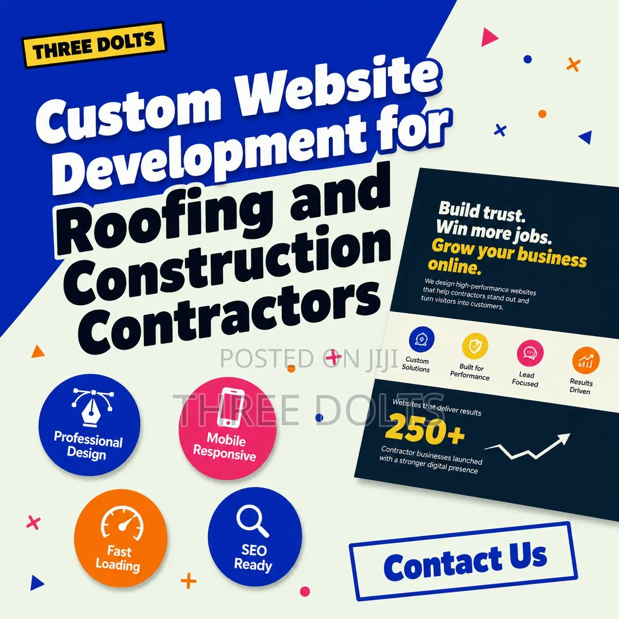 Custom Website Development for Roofing and Construction Contractors