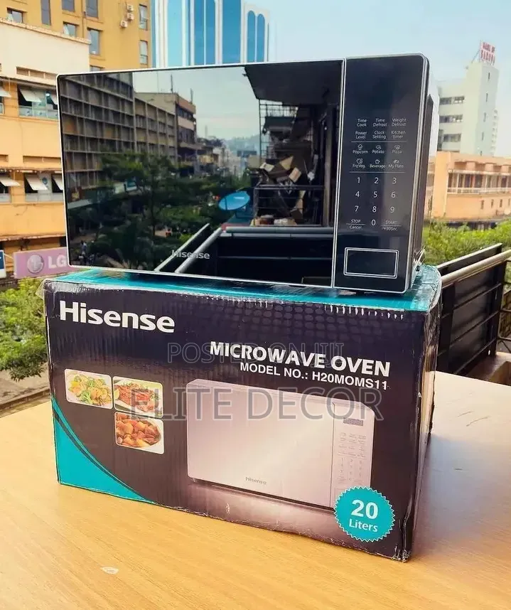 Hisense 20L Silver Digital Microwave Oven – 700W With LED Display,